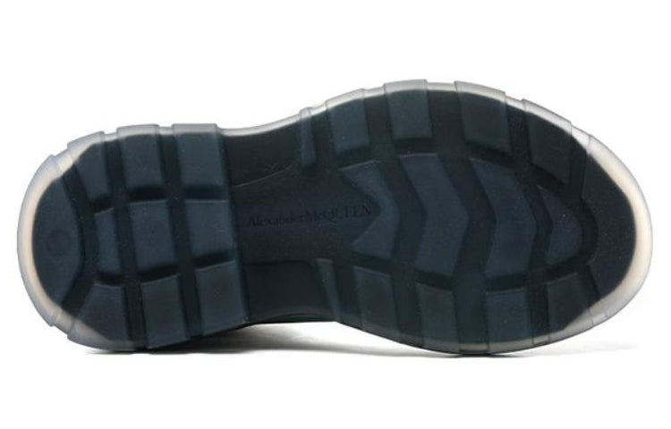 Alexander Mcqueen Tread Slick Boot Navy White (Women'S)