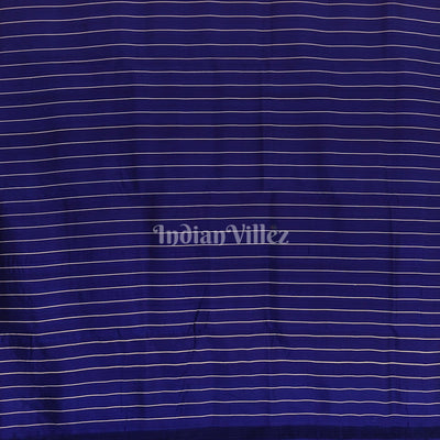 Blue Odisha Ikat Pasapali Contemporary Silk Saree