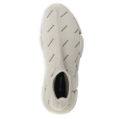 Balenciaga Speed Trainer 2.0 Allover Logo Beige (Women'S)
