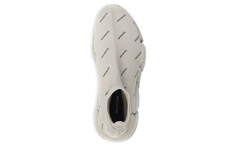 Balenciaga Speed Trainer 2.0 Allover Logo Beige (Women'S)