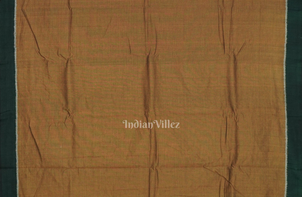 Brown Tribal Theme Odisha Ikat Sambalpuri Pure Cotton Saree