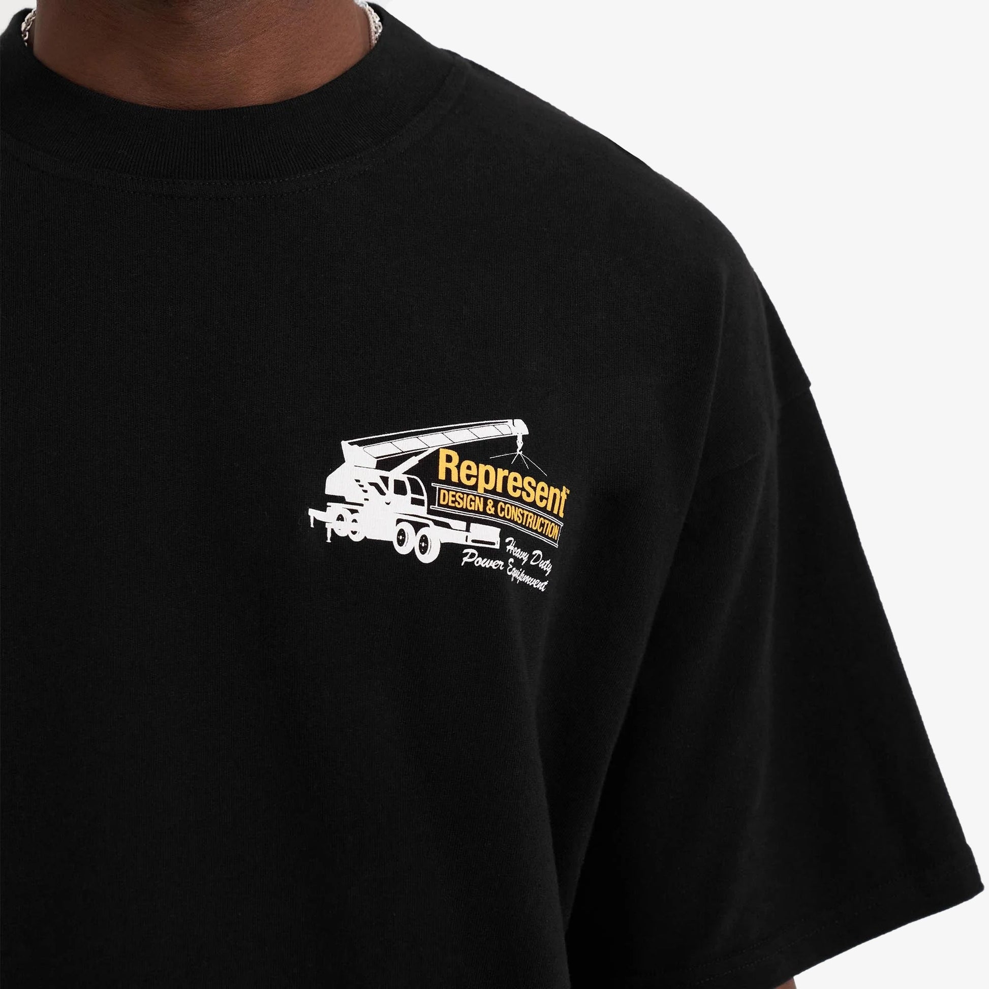 Represent | DESIGN & CONSTRUCTION T-SHIRT  { BLACK
