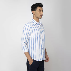 Striped Cotton Casual Shirt