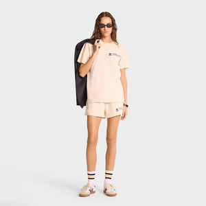 SPORTY & RICH | UNICORN CREST T-SHIRT { CREAM