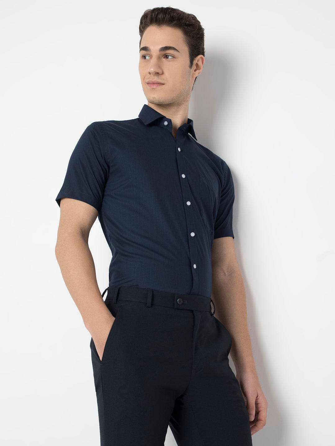 Wrinkle Free Half Sleeve Shirt