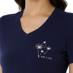 V-Neck Sleep Tee - Ocean Cavern