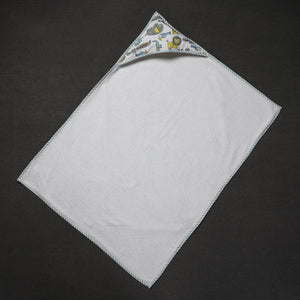 Block Printed Cotton Baby Terry/Hooded Towel 01