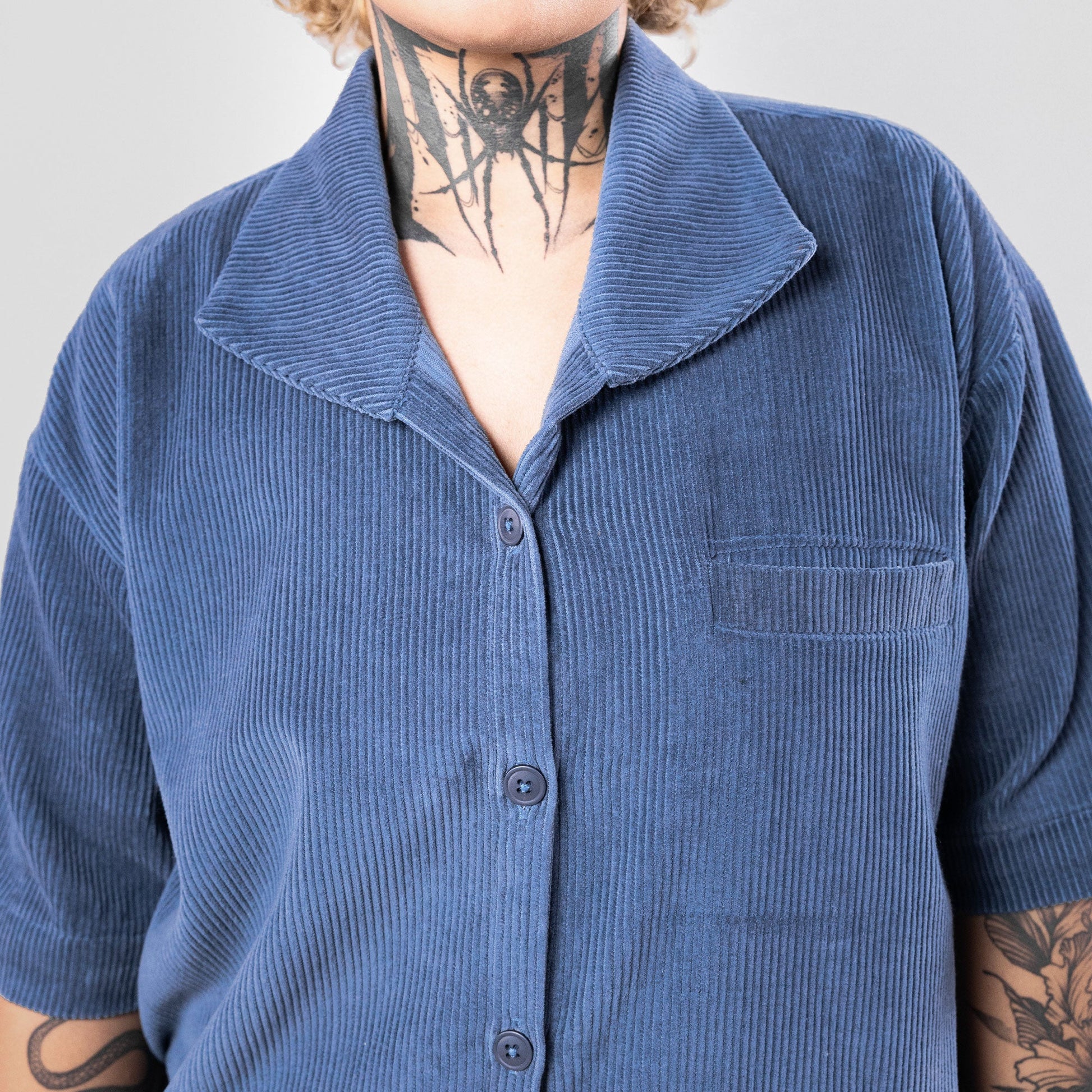 SUPERKICKS | CORDUROY SHIRT { ESTATE BLUE