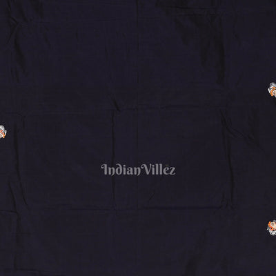 Rani Pink Boita Bandana Theme Hand-Painted Pattachitra Saree