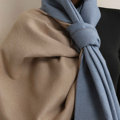 trueBrowns Blue Reversible Woollen Stole