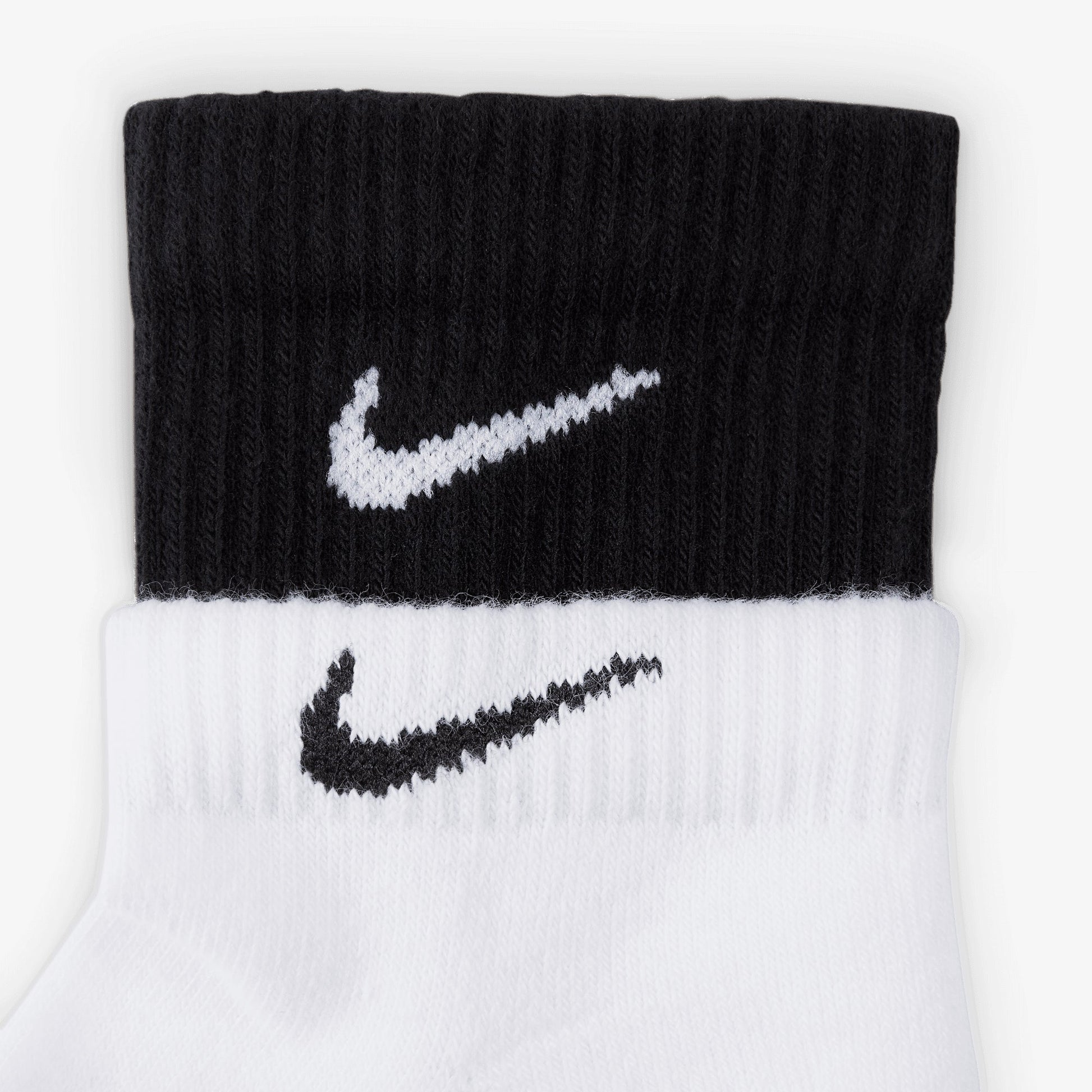 NIKE | EVERYDAY PLUS CUSHIONED SOCKS { WHITE/BLACK
