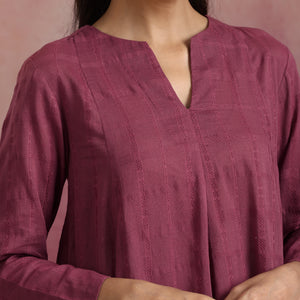 trueBrowns Mauve Cotton Dobby Co-ord set