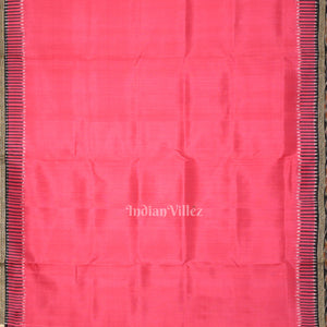 Pink Odisha Ikat Kathiphera Khandua Silk Saree