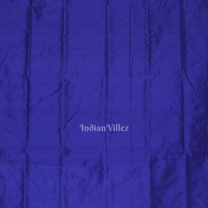 Deep Blue Tribal Theme Sambalpuri Silk Saree