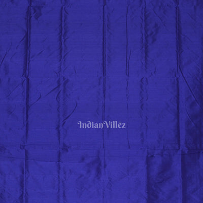 Deep Blue Tribal Theme Sambalpuri Silk Saree