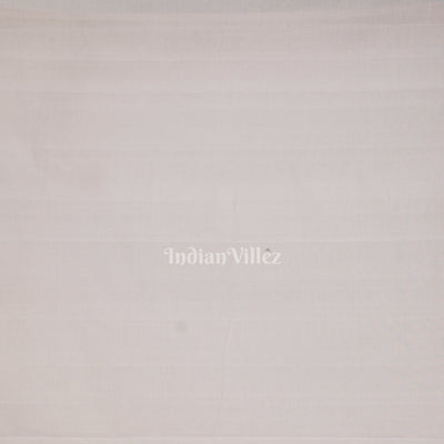 White Golden Butta Design Cotton Paithani Saree