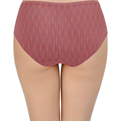 100% Cotton Hipster Panty Pack (Pack of 3) - D017 - Multi