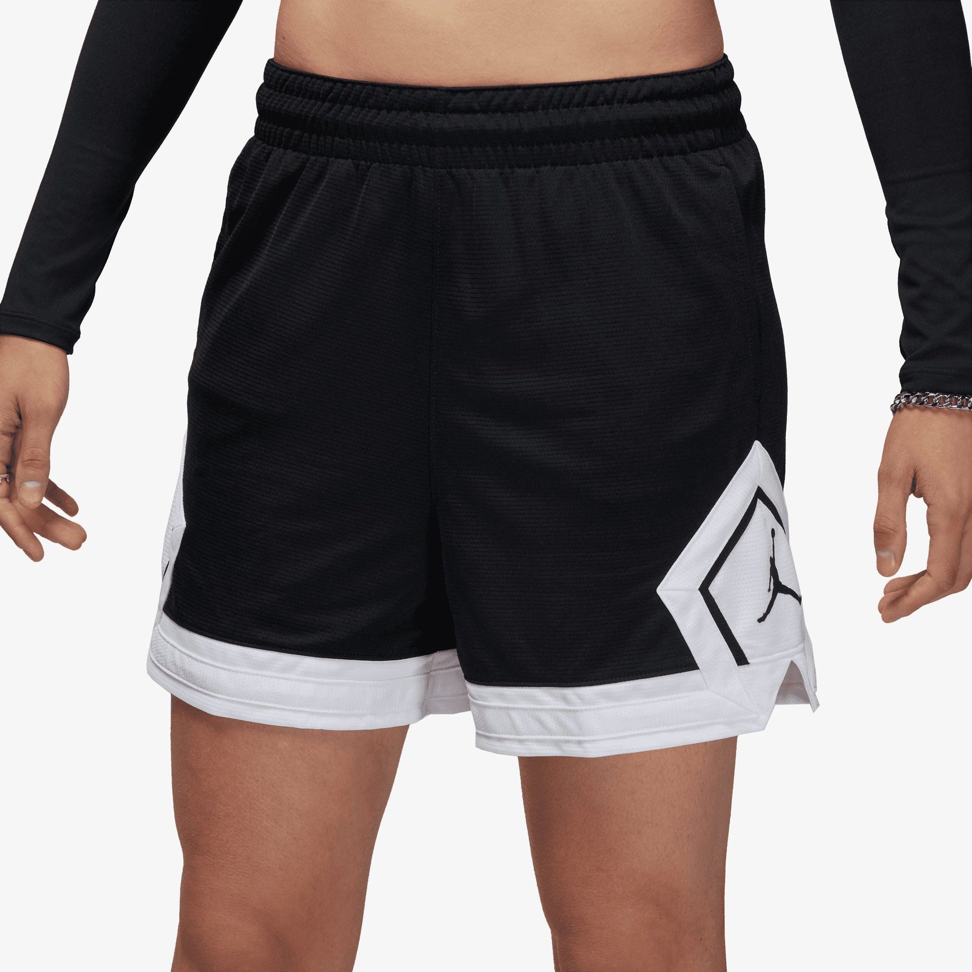 Jordan | 4 "DIAMOND SHORT  { BLACK/WHITE/WHITE/BLACK