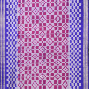 Purple Dual Tone Pasapali Sambalpuri Silk Saree