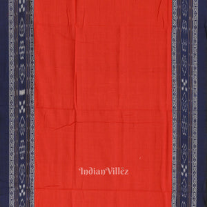 Blue Red Pasapali Bandha Sambalpuri Cotton Dress set & Dupatta