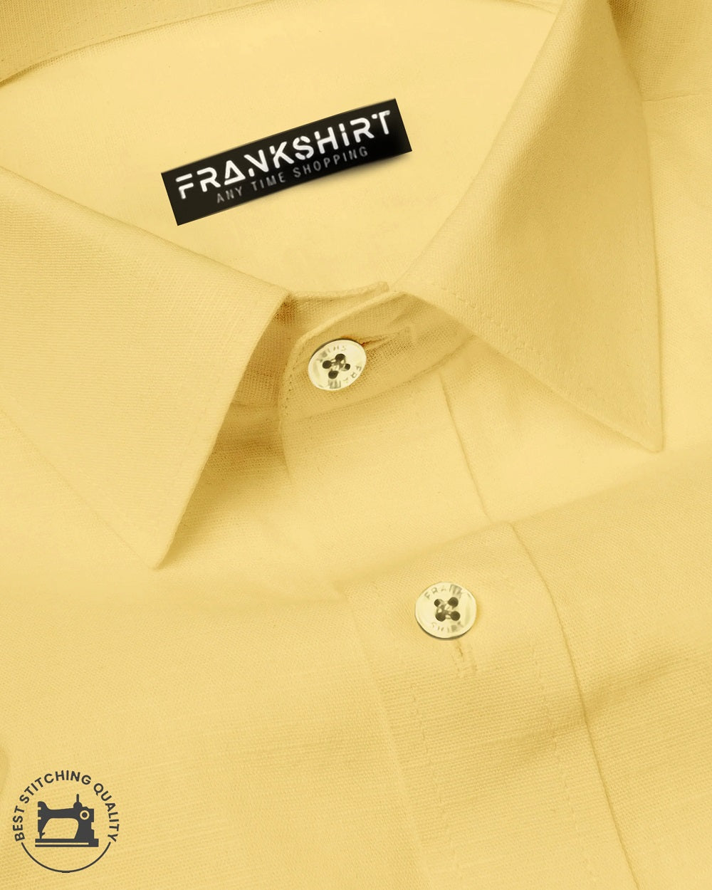 Pack of 2 Cotton Shirt for Man (Lemon and Brown)