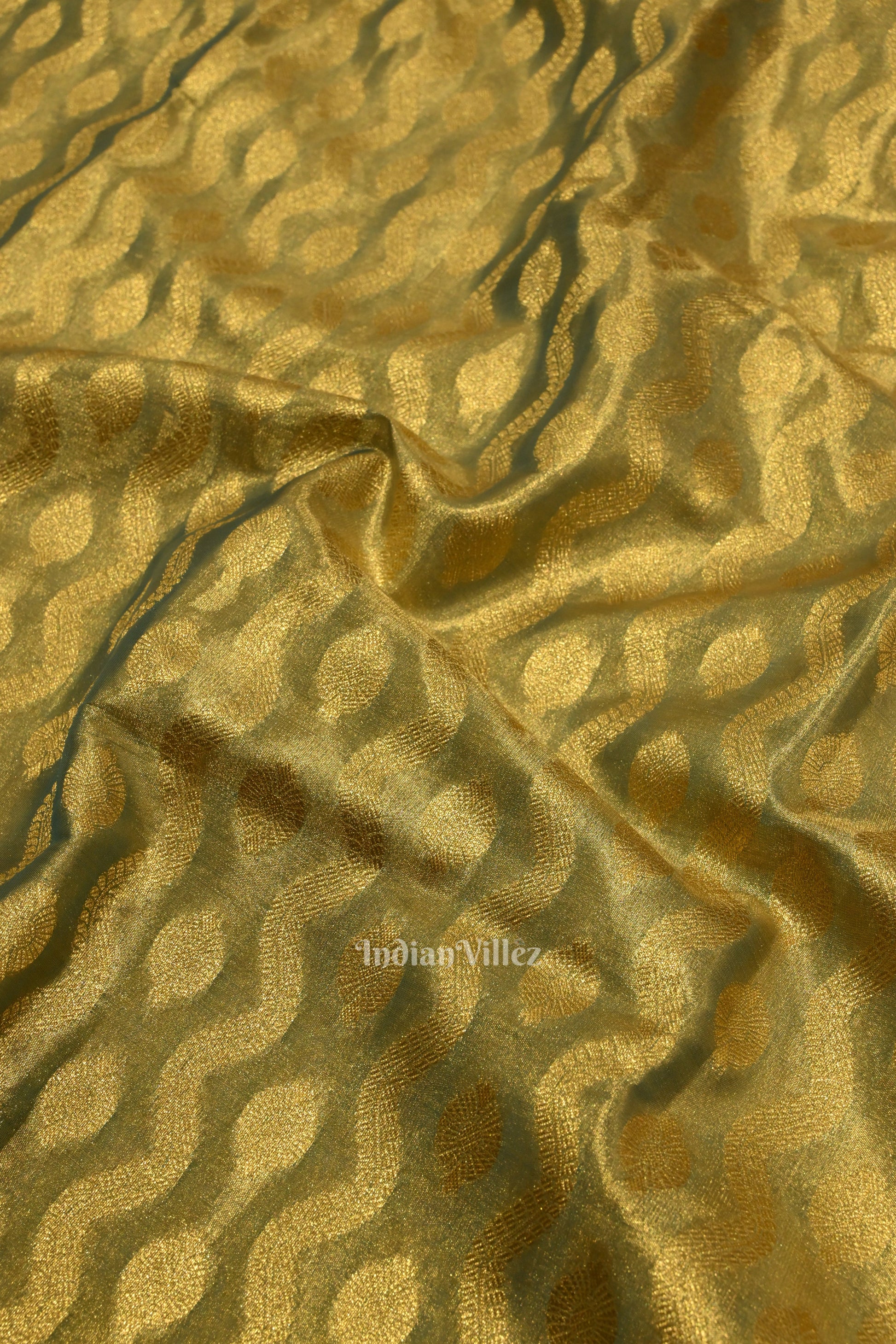Golden Sky Pure Kanjivaram Tissue Silk Saree