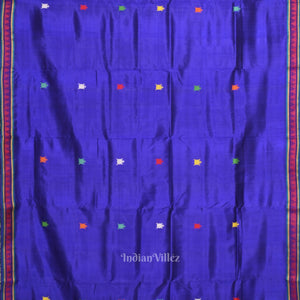 Deep Blue Dongaria Aanchal Odisha Ikat Contemporary Silk saree