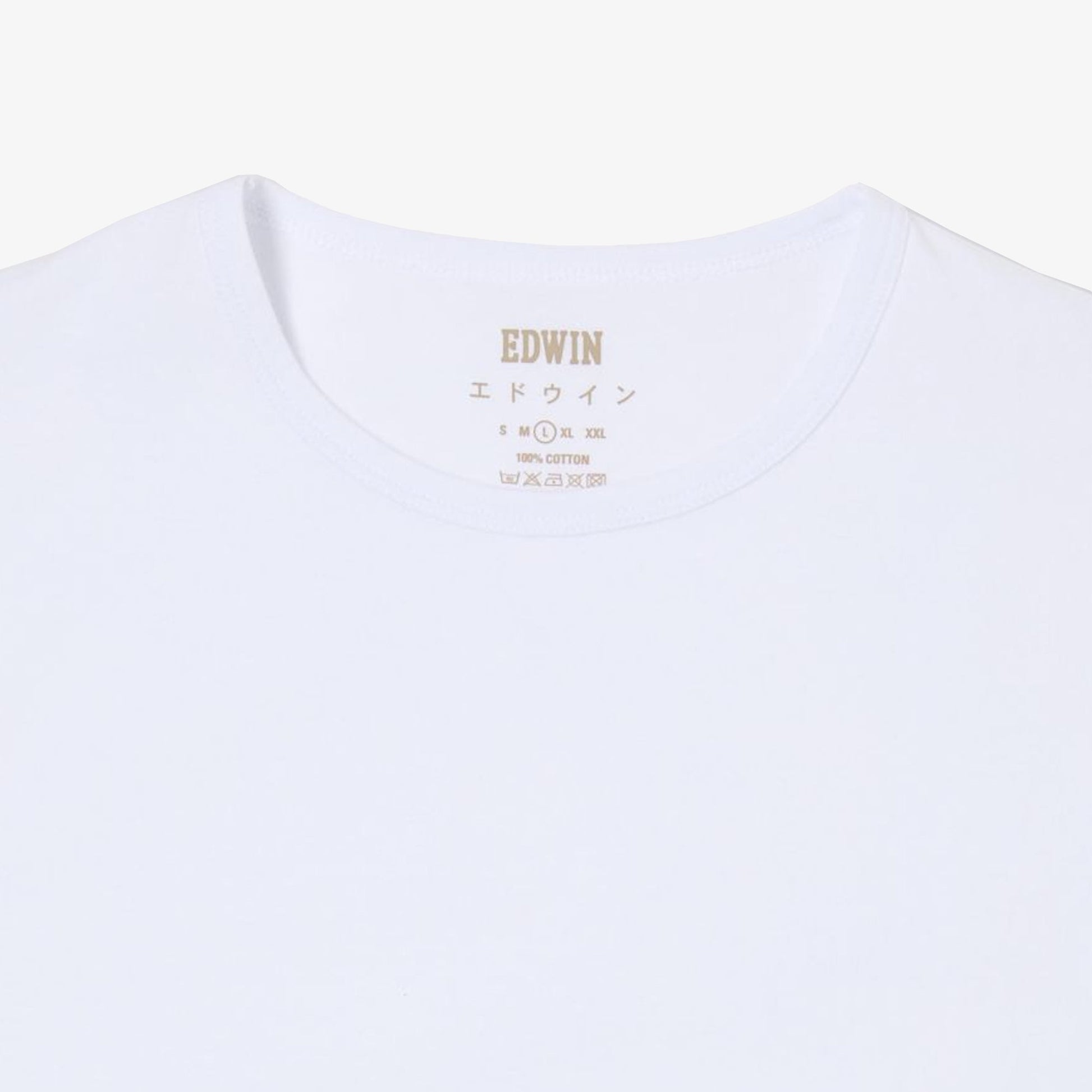 EDWIN | DOUBLE PACK SS TEE PACK OF 2 { WHITE