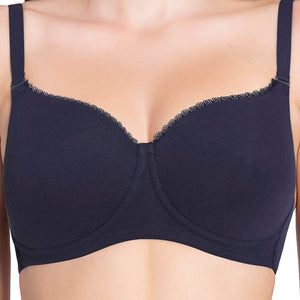 Essential Padded Wirefree Bra - Midnight Blue
