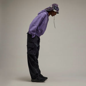 Y-3 | ORGANIC COTTON TERRY BOXY HOODIE  { TECH PURPLE