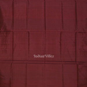 Maroon Floral Motif Odisha Handloom Sambalpuri Silk Saree