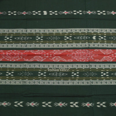Green Yellow Pasapali Sambalpuri Cotton Dress set with Dupatta