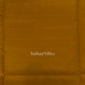 Maroon With Golden Brown Pure Kanjivaram Soft Silk Saree