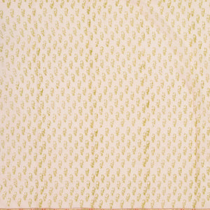 Sandal Handloom Chanderi Cotton Saree With Printed Floral Motif