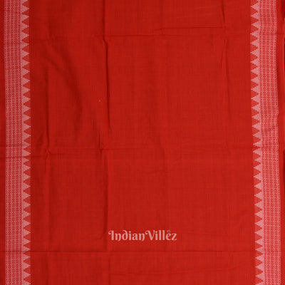 Blue Red Doll Odisha Ikat Sambalpuri Cotton Dress set with Dupatta