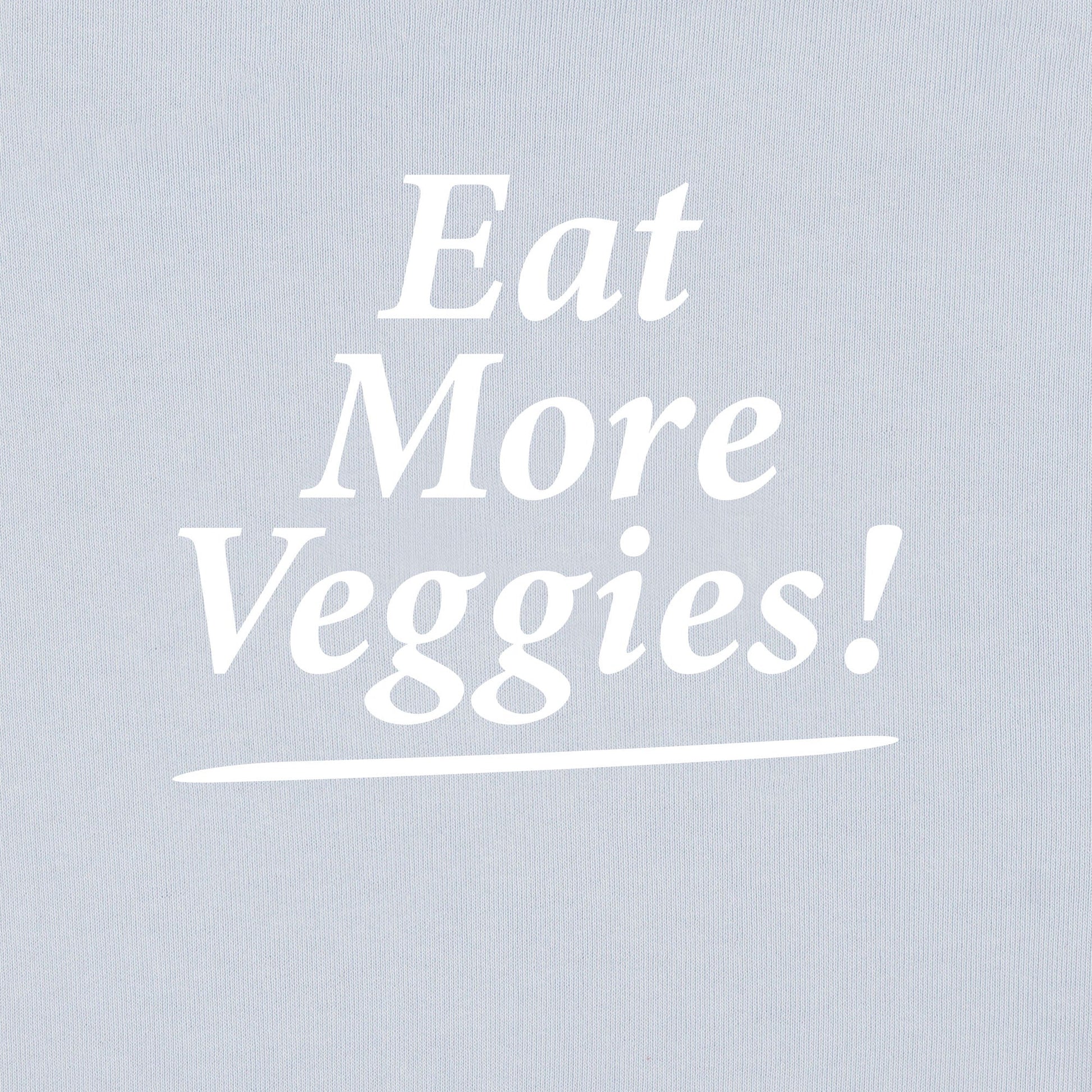 SPORTY & RICH | EAT MORE VEGGIES HOODIE { BABY BLUE/WHITE
