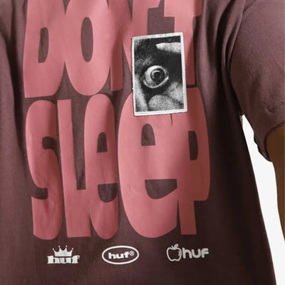 HUF | COUSIN OF DEATH T-SHIRT  { EGGPLANT