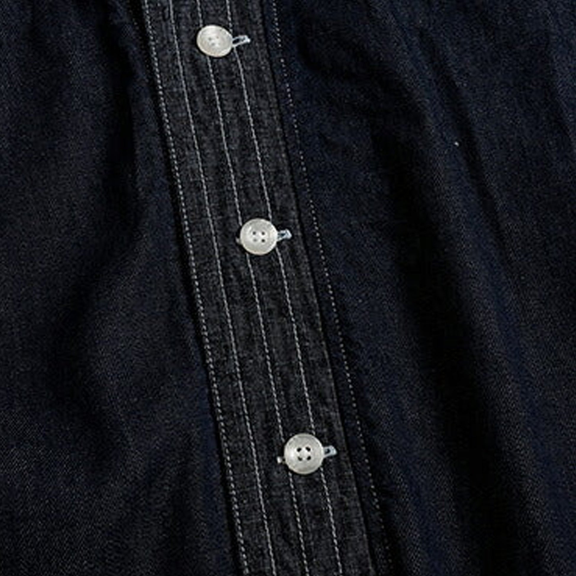 FDMTL | DENIM HAORI SHIRT RINSE { INDIGO