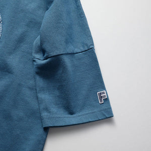 FDMTL | CIRCLE OBI WIDE TEE  { BLUE
