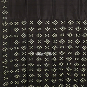 Black Pasapalli Theme Odisha Ikat Designer Silk Saree