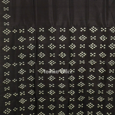 Black Pasapalli Theme Odisha Ikat Designer Silk Saree