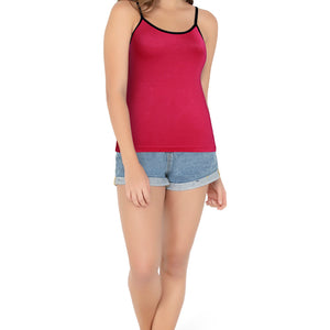 Cotton Camisole - Cerise