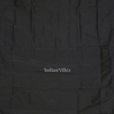 Violet Black Pasapali Border Bomkai Sambalpuri Silk saree