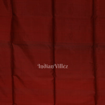 Black Maroon Flower Motif Pure Bishnupuri Silk Saree