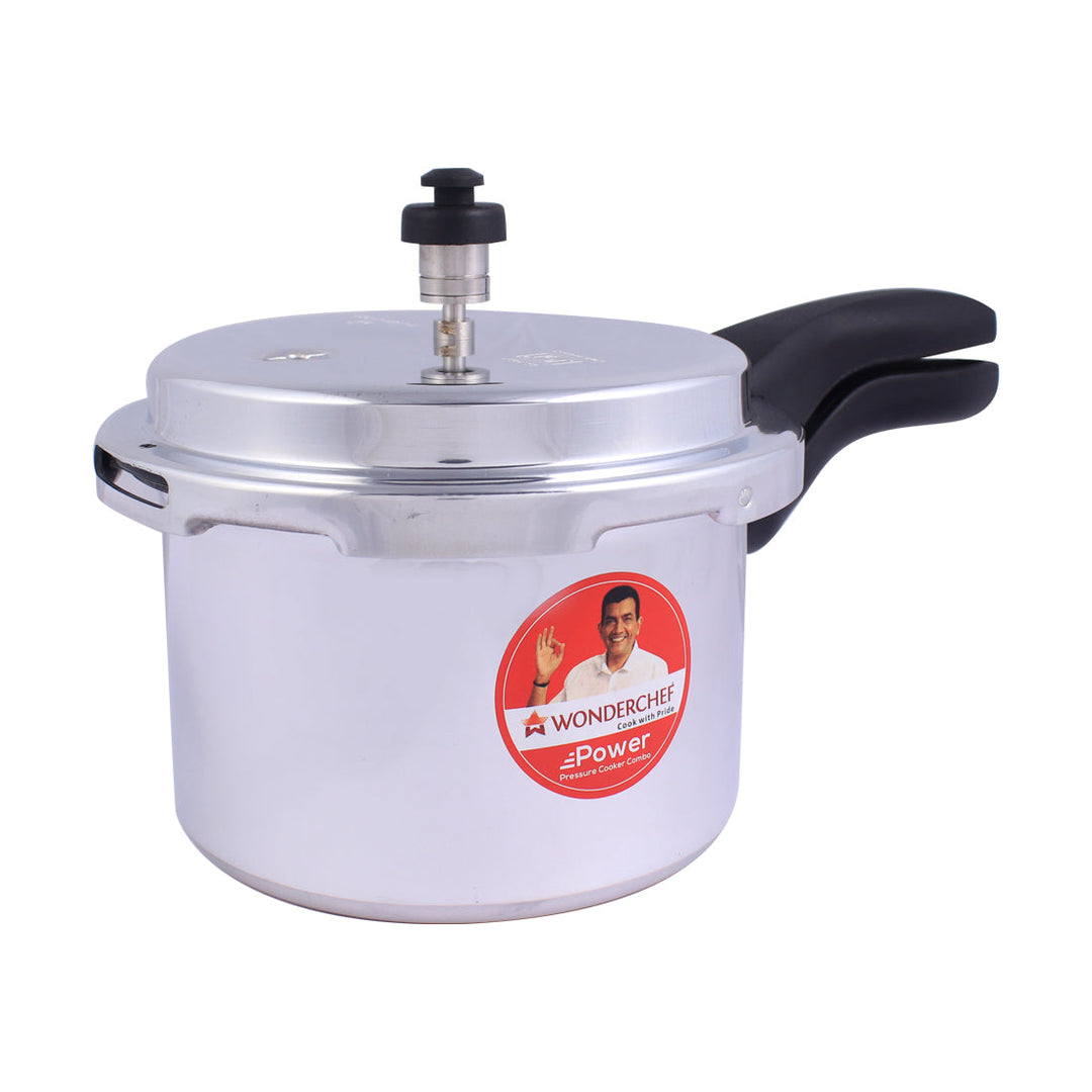 Power 2,3,5L Pressure Aluminium Cooker Combo.