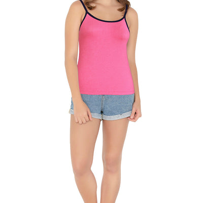 Cotton Camisole - Neon Pink