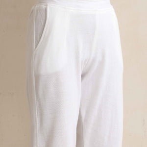 trueBrowns White Woollen Pants