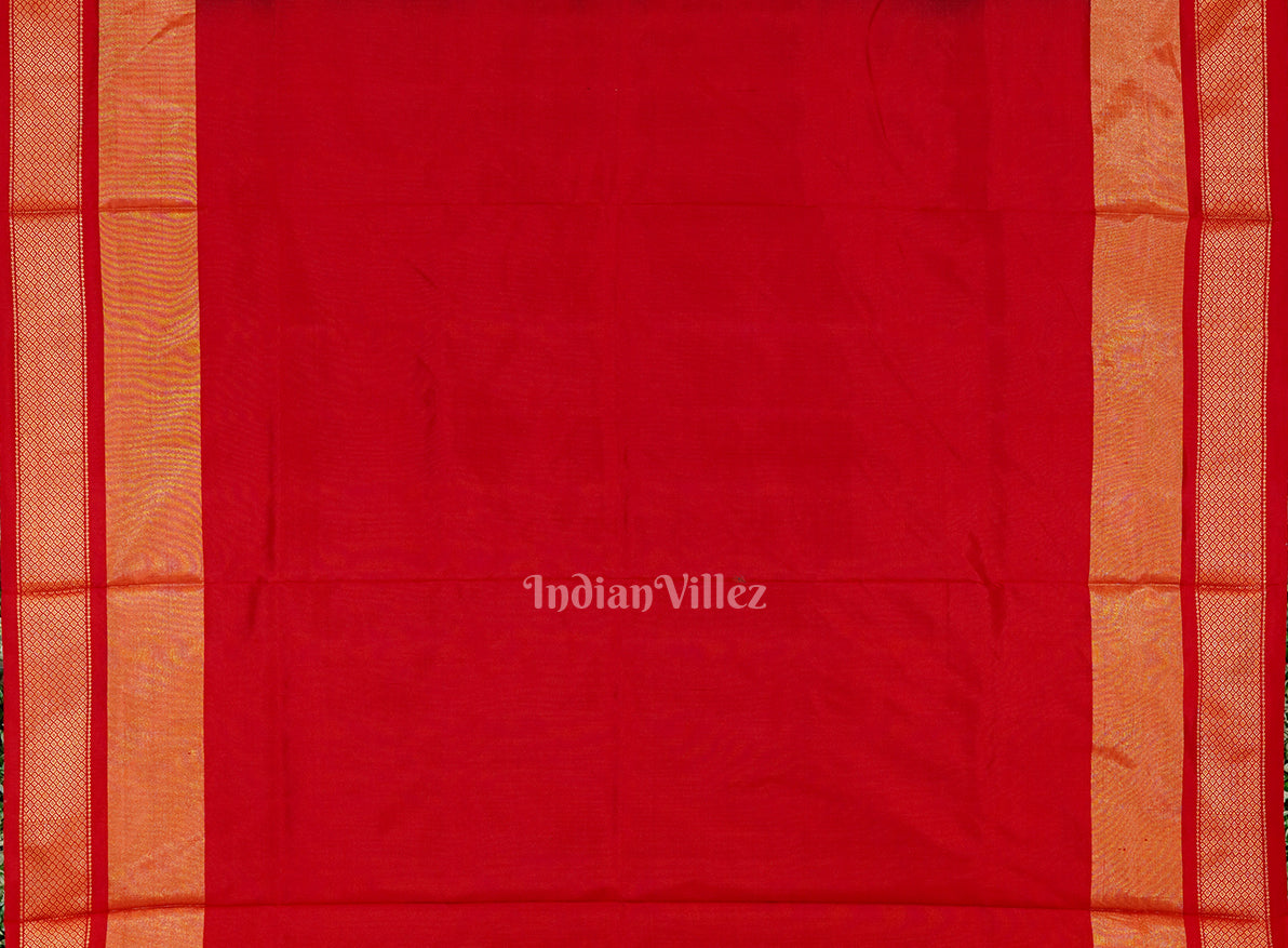 Black With White Elephant Design Silk Handloom Pochampally Ikat Saree