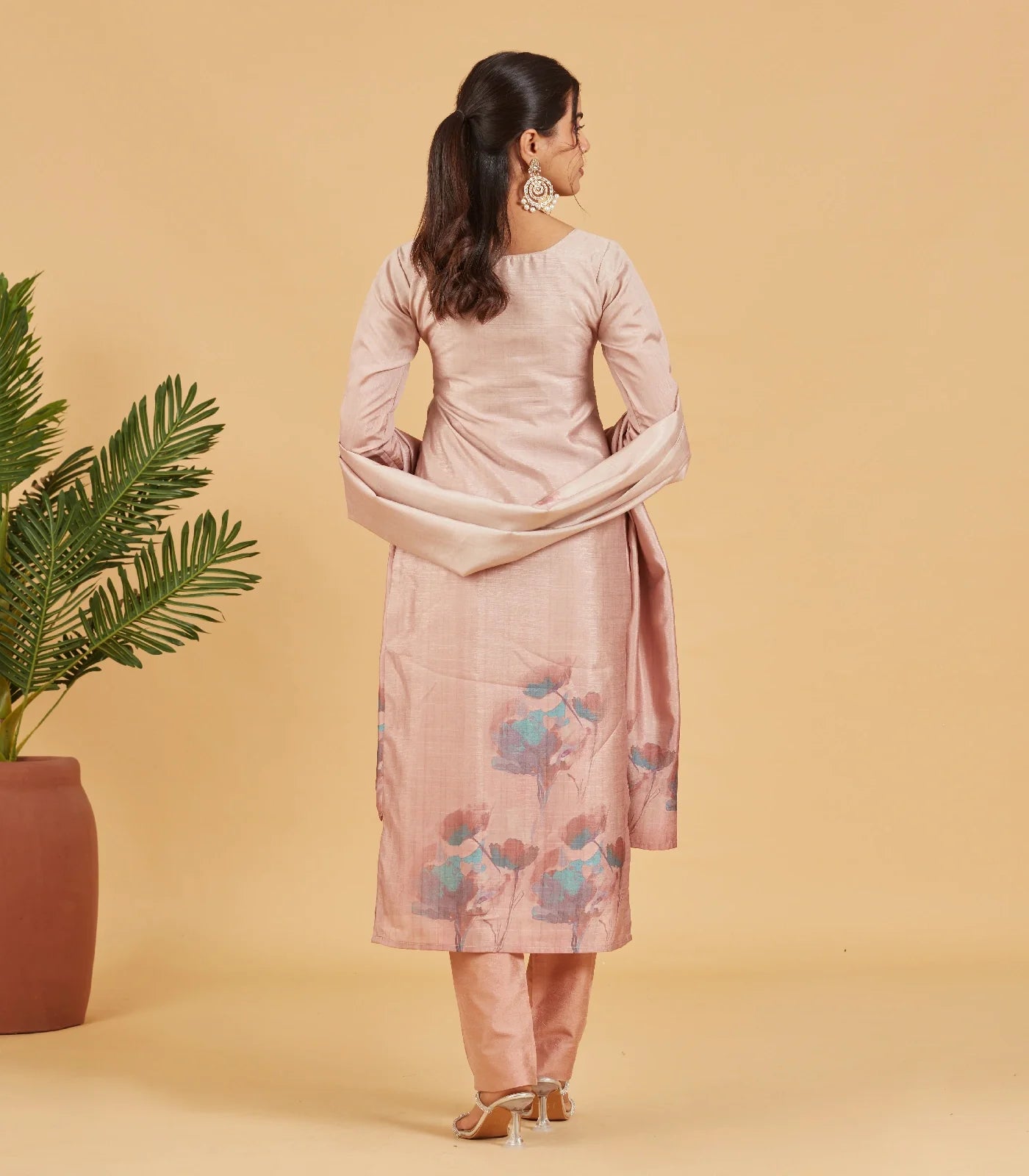 Pastel Mauve Festive Kurta Set