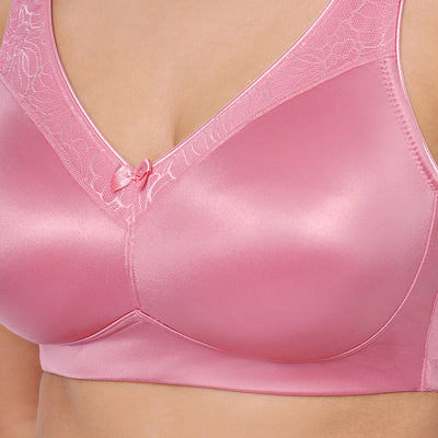 Elegant Support Non-padded & Non-wired Bra  - Wild Rose
